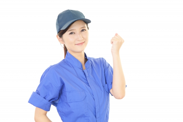 やる気のある女性スタッフ